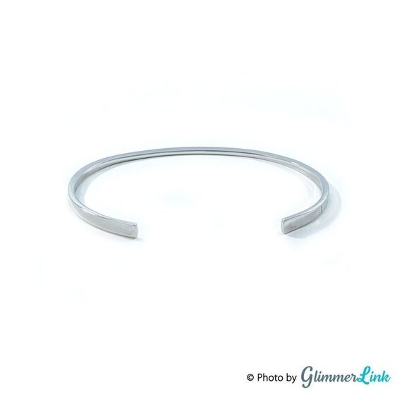 Vintage 1970s AVON Slender Touch Silver Tone Cuff Bracelet - Picture 3 of 8